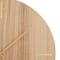 Brown MDF Contemporary Wall Clock, 24" x 24" x 2"